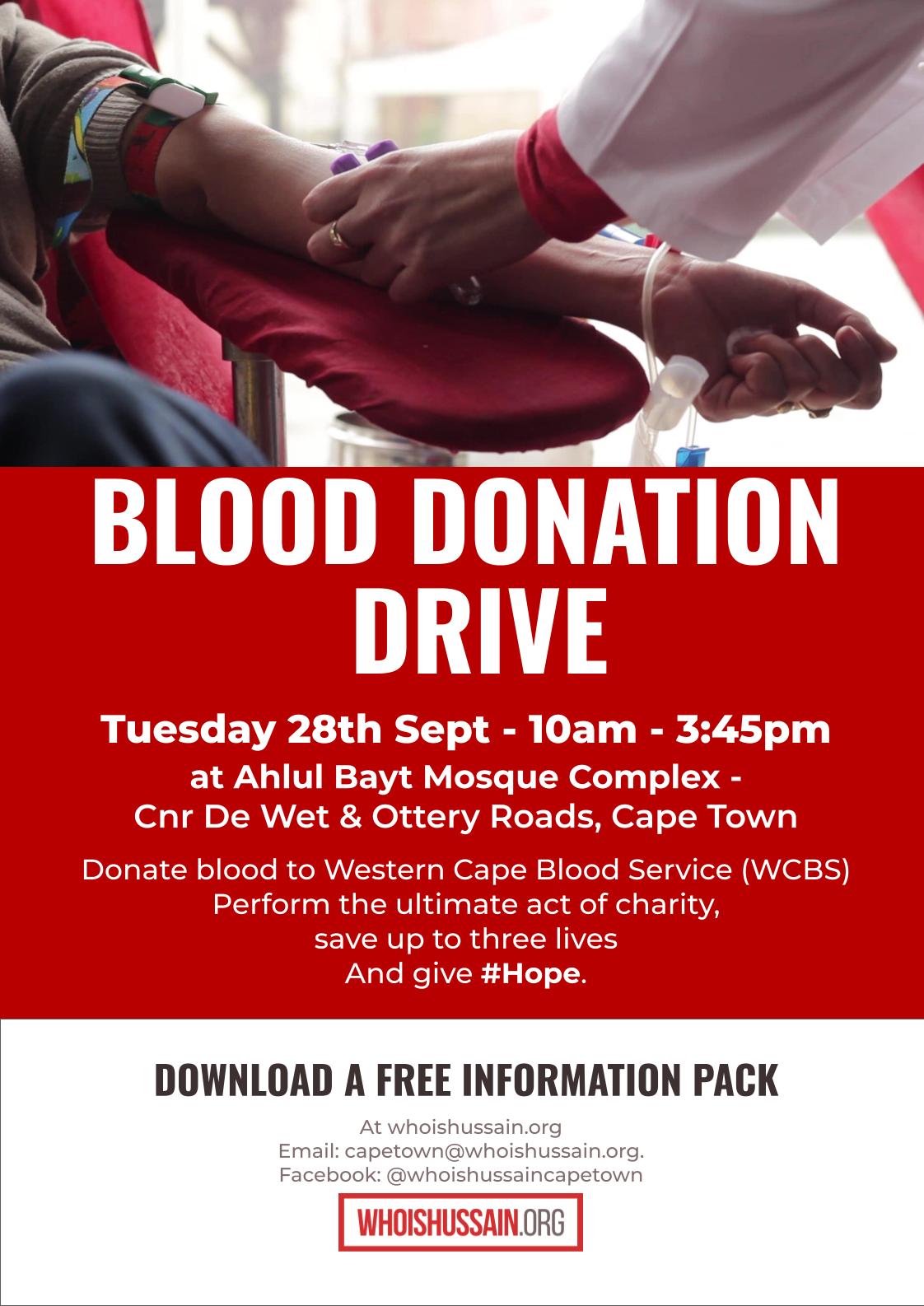 Blood Donation Cape Town 20210928
